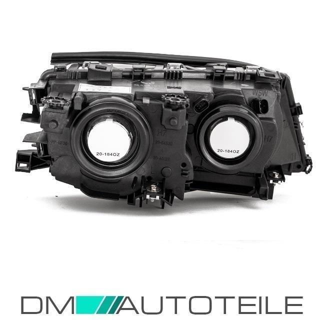 Scheinwerfer Rechts Klarglas Schwarz 99-08/01 +Motor passt für BMW E46 Coupe Cabriolet