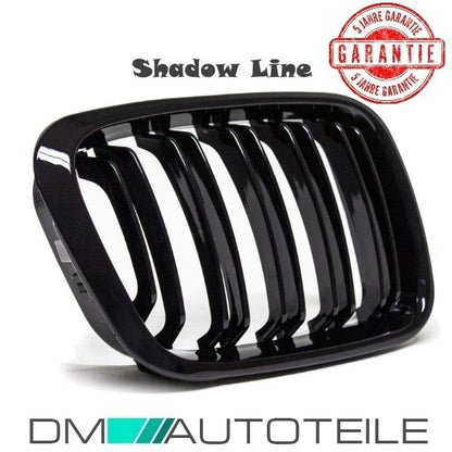 SET Kühlergrill Schwarz GLANZ Doppelsteg passt für BMW E46 Limo Touring bj 98-01