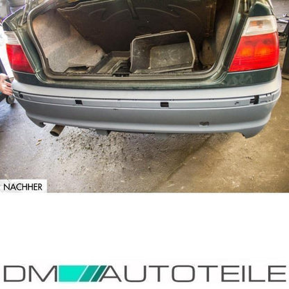 Sport Stoßstange Hinten PDC+Diffusor für M Paket passt für BMW E46 98-05 + *ABE*