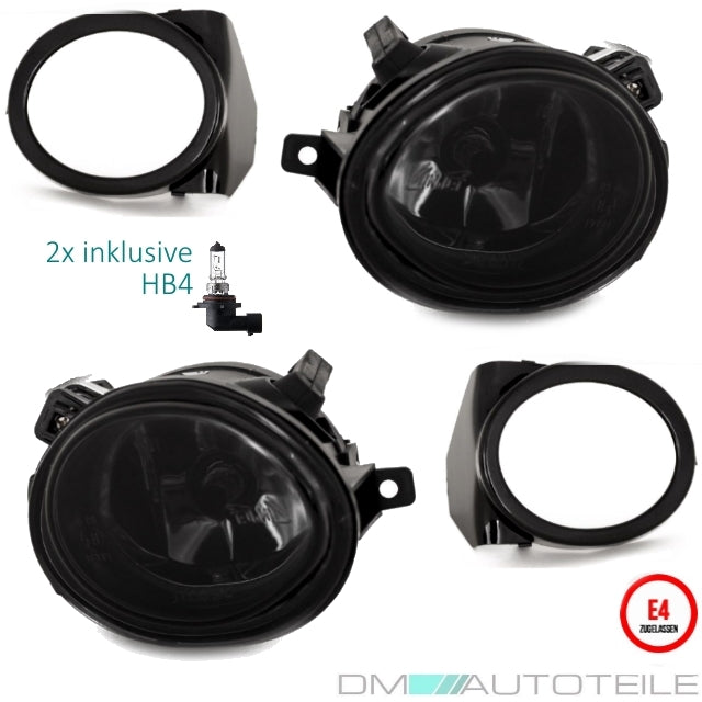 NEBELSCHEINWERFER Set passt für BMW E46 E39 M Paket M3 M5 Smoke+ Birnen+ Halter