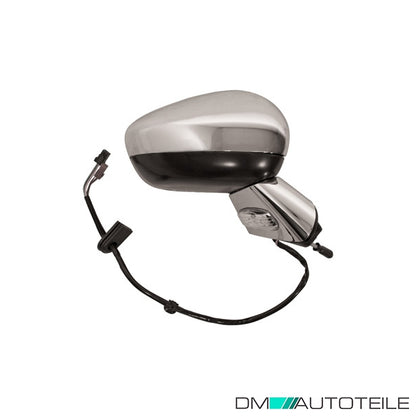 Außenspiegel rechts kpl. beheizb. verchromt elektr. passt für Citroën C3 II