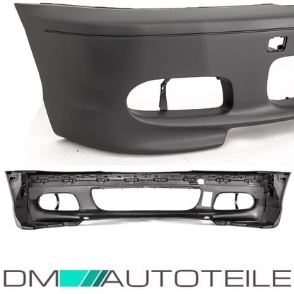 Sport Front Stoßstange + NSW Smoke +2x Blenden passt für BMW E46 Coupe Cabrio 99-07 nicht für M-Paket ab Werk