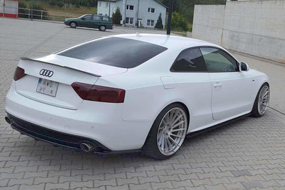Mittlerer Diffusor Heck Ansatz für AUDI A5 S-LINE Facelift DTM LOOK Carbon Look