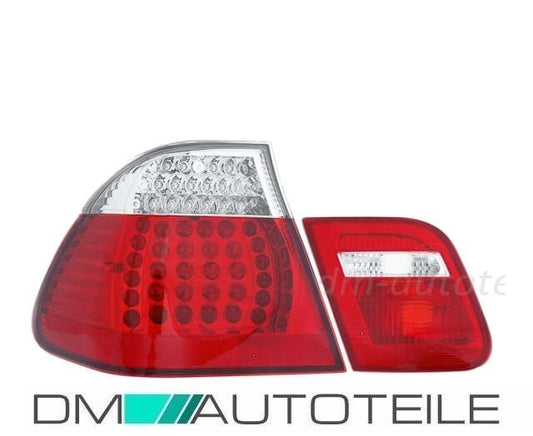 LED Rückleuchten passt für BMW E46 Limousine Rot Weiß 01-05 Facelift 4-teilig
