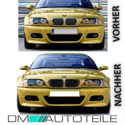 2x Kühlergrill Schwarz Matt SET passt für BMW 3er E46 Coupe Cabrio 99-03 SPORT