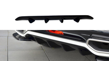 Diffusor Heck Ansatz für CITROEN DS5 schwarz Hochglanz