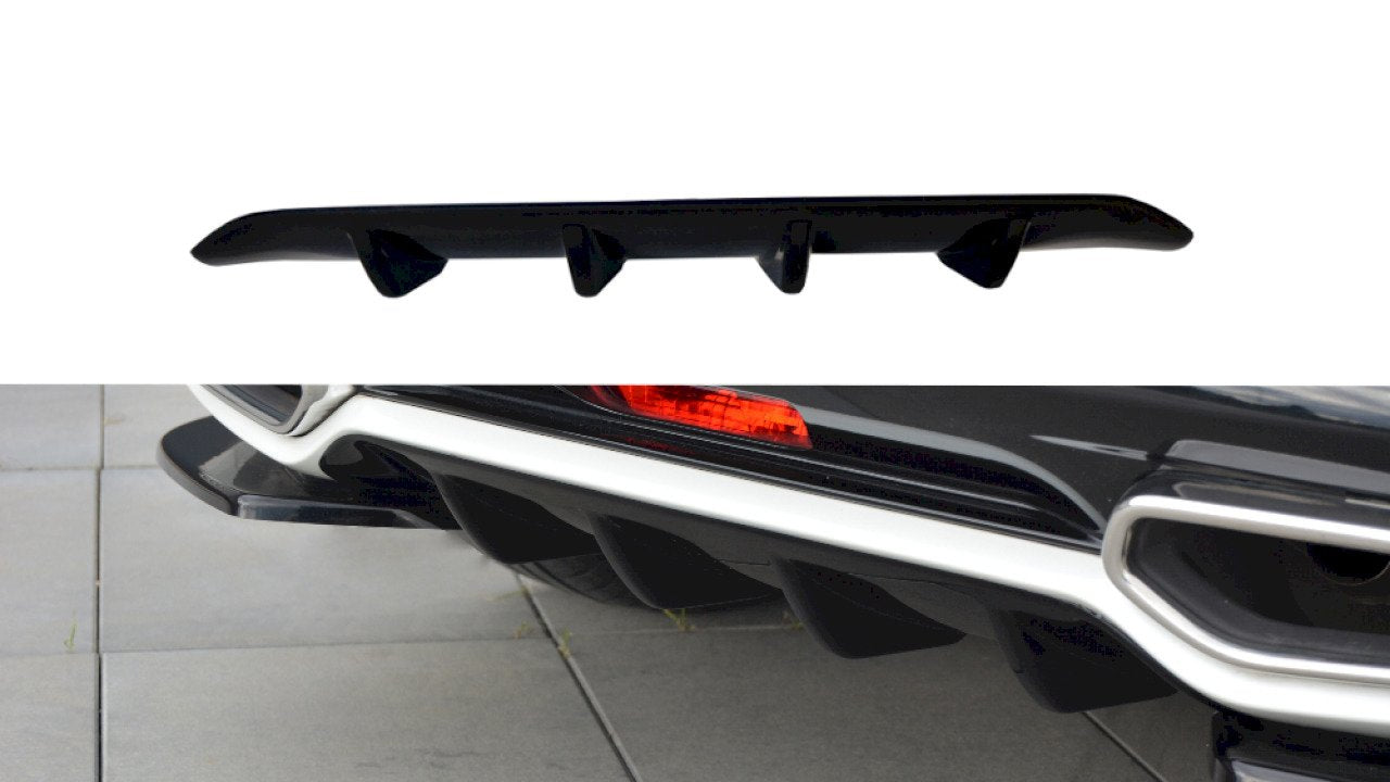 Diffusor Heck Ansatz für CITROEN DS5 schwarz matt