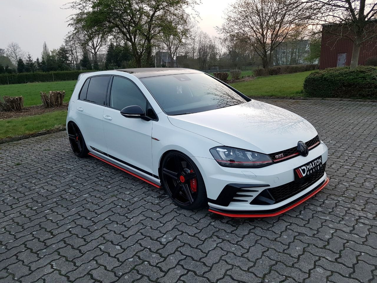 Front Ansatz für VW GOLF Mk7 GTI CLUBSPORT Carbon Look