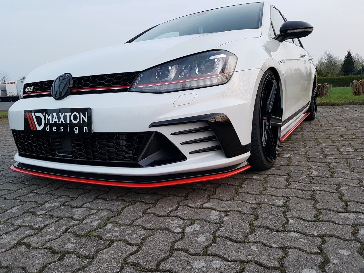 Front Ansatz für VW GOLF Mk7 GTI CLUBSPORT Carbon Look
