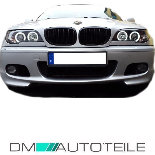 2x CCFL Angel Eyes Scheinwerfer Schwarz passt f BMW E46 FACELIFT 4/5 Türer 01-05