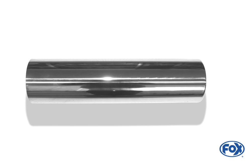 FOX Anschweißendrohr Typ 12 Ø 80 mm / Länge: 300 mm - rund / eingerollt / gerade / ohne Absorber