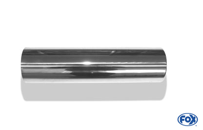 FOX Anschweißendrohr Typ 12 Ø 80 mm / Länge: 300 mm - rund / eingerollt / gerade / ohne Absorber