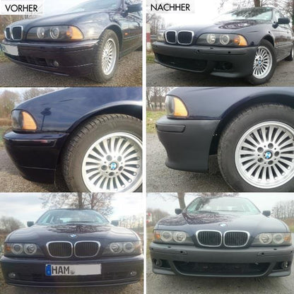 FRONT Stoßstange SPORT Schwarz+PDC/SRA Nebel für M M5 passt für BMW 5er E39 +ABE