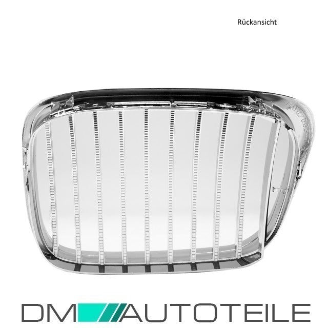 2x Grill Kühlergrill Grill Set Chrom passend für BMW 5er E39 + M-Paket M5 95-03