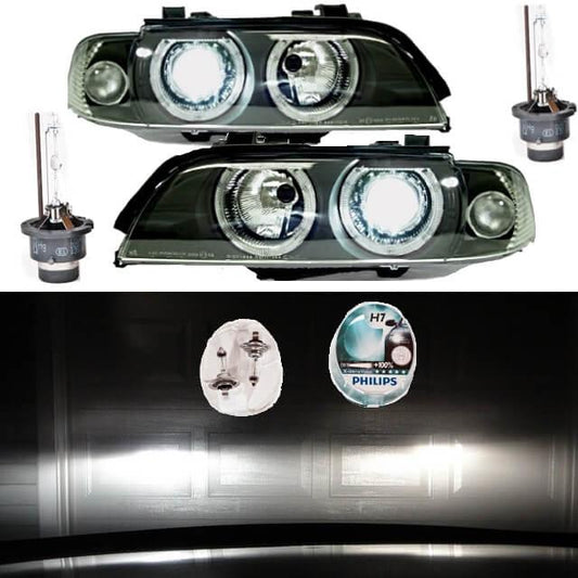 Angel Eyes Scheinwerfer Set D2S Facelift BI Xenon PHILIPS passt für BMW E39 95>