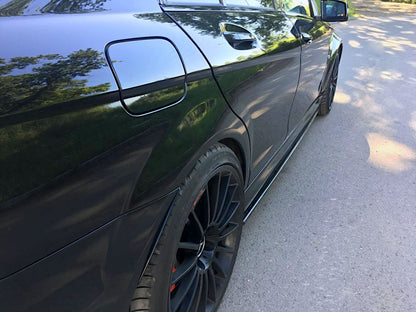 Seitenschweller Ansatz für Mercedes AMG C63 W204 FACELIFT schwarz matt