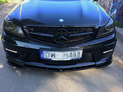 Front Ansatz für Mercedes AMG C63 W204 FACELIFT schwarz Hochglanz