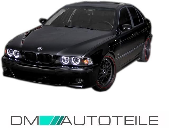 SET Schwarz Stoßstange + Grill +Blinker+ NSW passt für BMW E39 95-03 nicht M+ABE