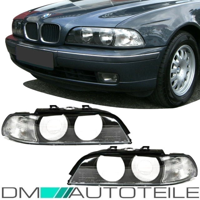 Scheinwerferglas SET Weiß + Werkzeug passt für BMW E39 Limousine Touring 95-00
