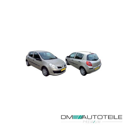 Außenspiegel links kpl. asphärisch grundiert mech. passt für Renault Clio III