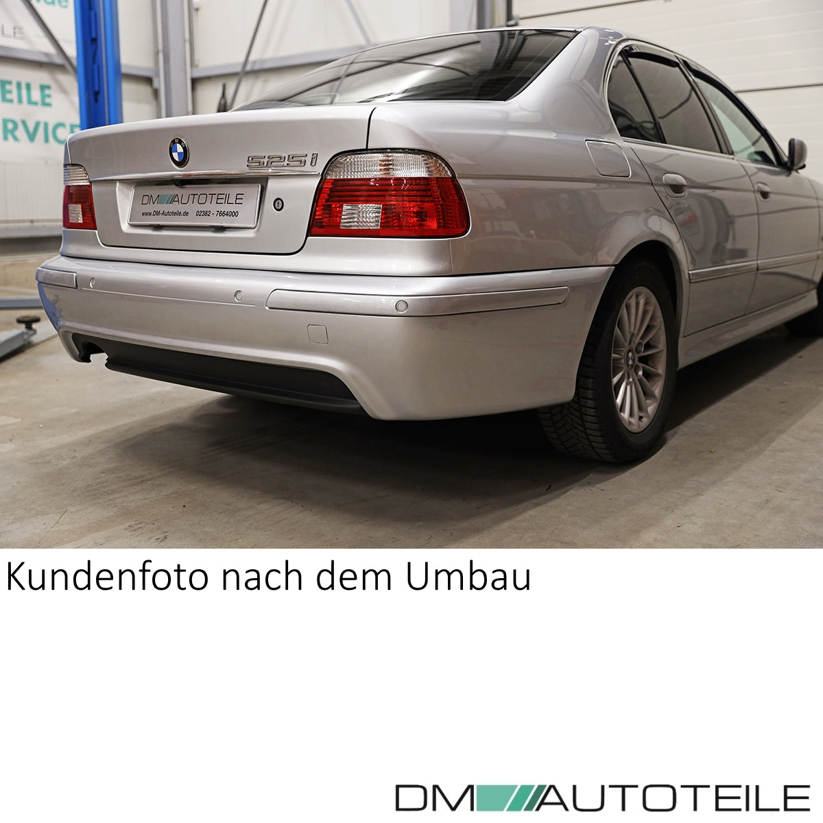 Heckdiffusor Schwarz Stoßstange 520-540i passend für BMW 5er E39 mit M-Paket+ABE