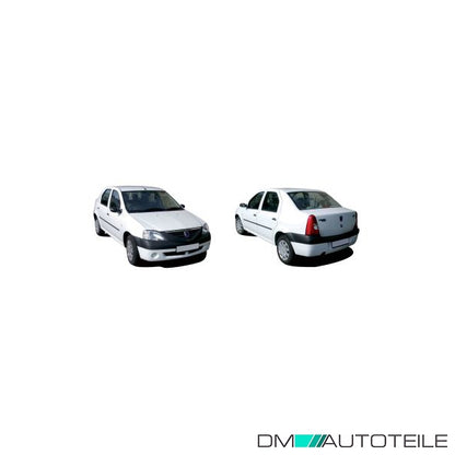 Außenspiegel links kpl. beheizb. elektr. schwarz passt für Dacia Logan, Logan I
