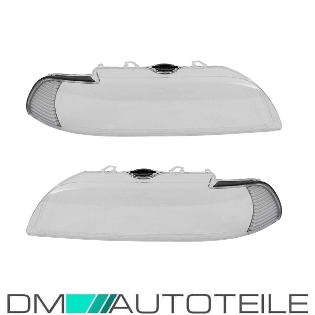 FACELIFT Scheinwerferglas Scheinwerfer Gehäuse Streuscheibe Weiß passt für BMW 5er E39 ab 2000>