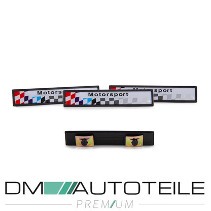 Set 6tlg. Set Türleisten Sport Optik +Emblem Limousine Touring passt für BMW 5er E39 alle Modelle 95-03