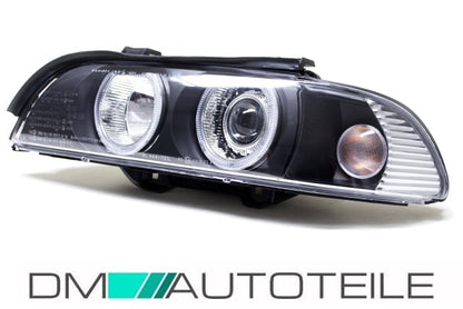 Angel Eyes D2S Xenon Scheinwerfer Schwarz Set passt für BMW E39 Facelift 00-03