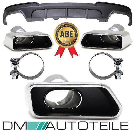 Umbau Diffusor Sport-Performance + Blenden SET passend für BMW F10 F11 M550 10-17