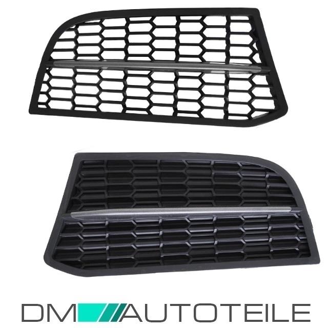 Umbau Gittereinsatz Stoßstange Gitter Links Rechts passend für BMW 5er F10 F11 M-Paket 550