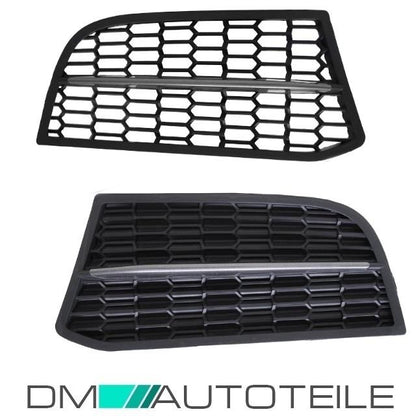 Umbau Gittereinsatz Stoßstange Gitter Links Rechts passend für BMW 5er F10 F11 M-Paket 550