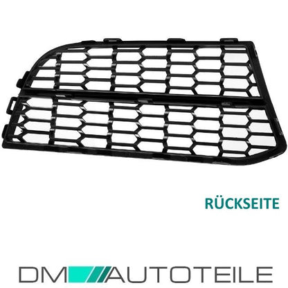 Umbau Gittereinsatz Stoßstange Gitter Links Rechts passend für BMW 5er F10 F11 M-Paket 550