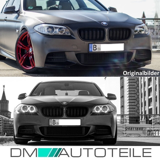 Umbau Gittereinsatz Stoßstange Gitter Links Rechts passend für BMW 5er F10 F11 M-Paket 550