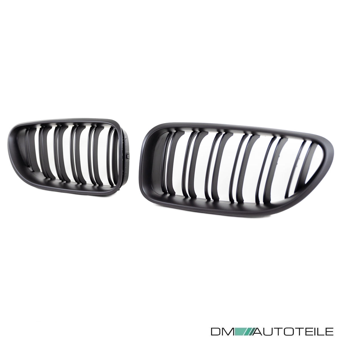 2x Kühlergrill Schwarz Matt Doppelsteg passend für BMW 6er F12 F13 +  M M6