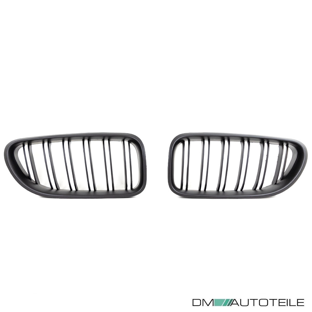 2x Kühlergrill Schwarz Matt Doppelsteg passend für BMW 6er F12 F13 +  M M6