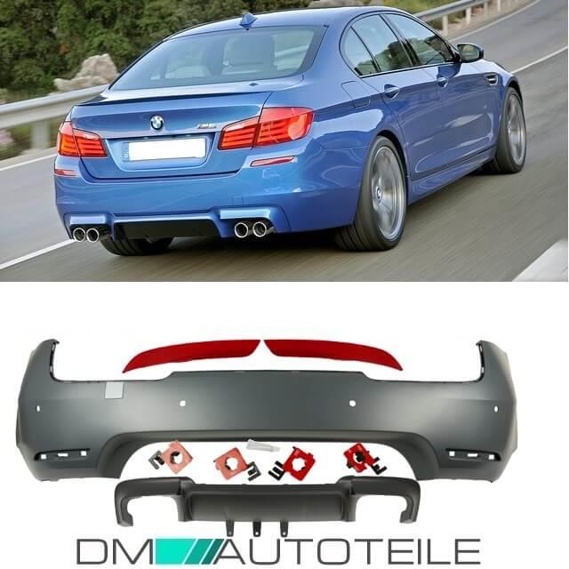 Sport Heck Stoßstange hinten 4-Rohr Diffusor für PDC passend für BMW 5er F10 nicht M5+Gutachten
