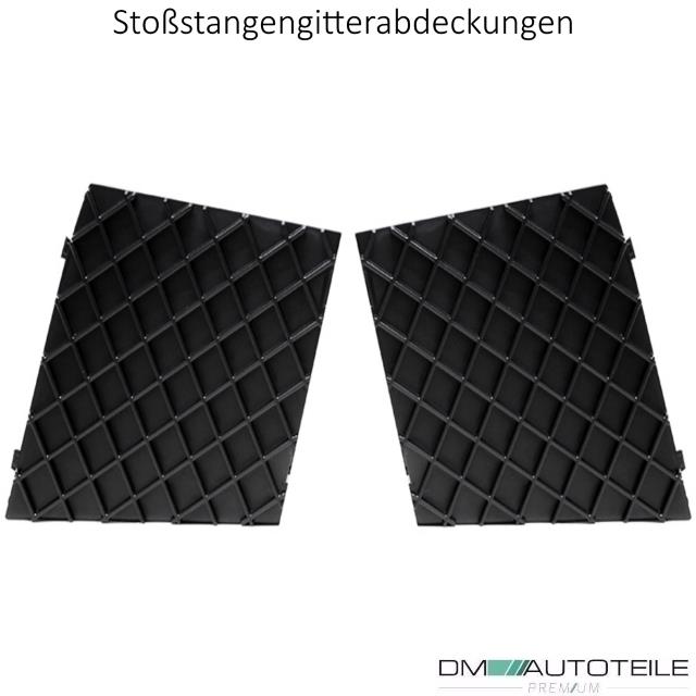 Zubehör SET Gitter + Abdeckungen passend für BMW E60 E61 mit M-Paket Stoßstange