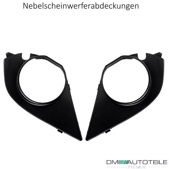 Zubehör SET Gitter + Abdeckungen passend für BMW E60 E61 mit M-Paket Stoßstange