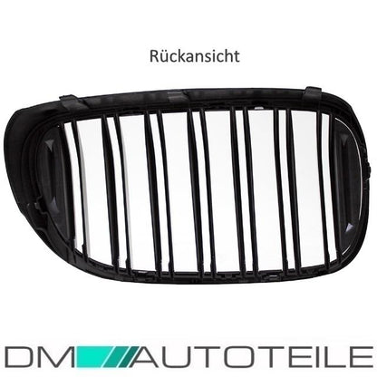 Doppelsteg Kühlergrill Schwarz GLANZ Performance passt für BMW 7er G11 G12 2014>