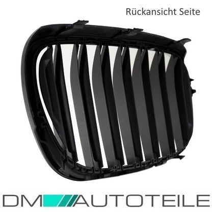 Doppelsteg Kühlergrill Schwarz GLANZ Performance passt für BMW 7er G11 G12 2014>