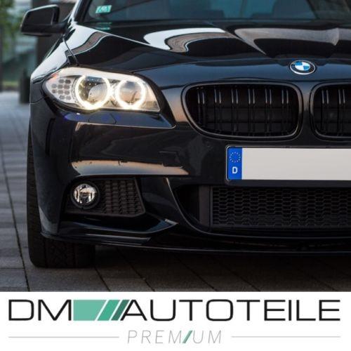 SET Spoiler vorne+ Doppelsteg Grill Schwarz passt für BMW 5er F10 F11 M-Paket