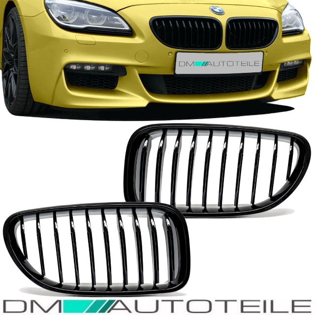 Kühlergrill Schwarz hochglanz passend für BMW 6er F12 F13 F06 Sport-Performance