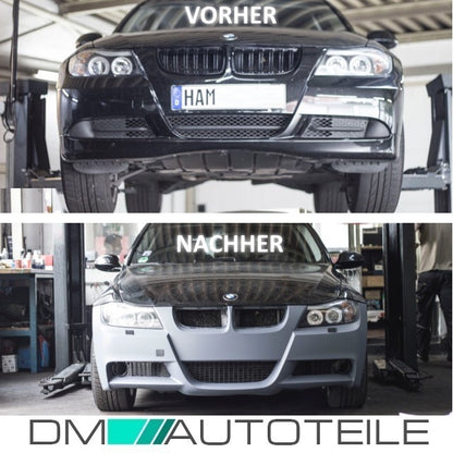 Zubehör Set Komplett für Stoßstange vorne für BMW 3er E90 E91 05-08 mit M-Paket