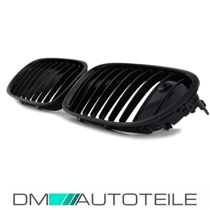 Satz Sport-Performance Kühlergrill schwarz glänzend nur mit Nightvisionpaket passt für BMW 7er F01 F02 Bj 12-15