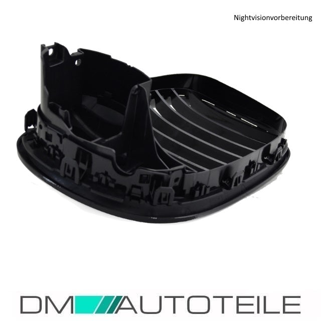 Satz Sport-Performance Kühlergrill schwarz glänzend nur mit Nightvisionpaket passt für BMW 7er F01 F02 Bj 12-15
