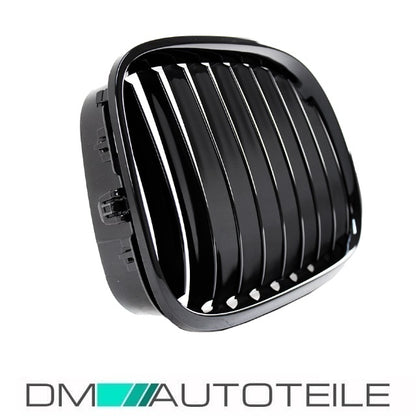 Satz Sport-Performance Kühlergrill schwarz glänzend nur mit Nightvisionpaket passt für BMW 7er F01 F02 Bj 12-15