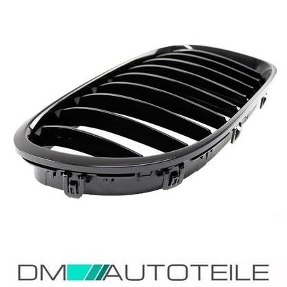 Satz Sport-Performance Kühlergrill schwarz glänzend nur mit Nightvisionpaket passt für BMW 7er F01 F02 Bj 12-15