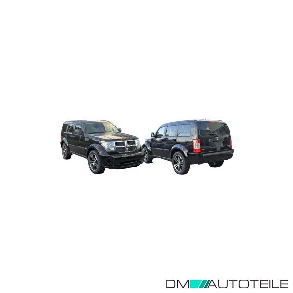 Stoßstange hinten genarbt schwarz passt für Dodge Nitro 07-11 mit AHK