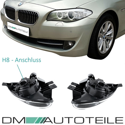 Nebelscheinwerfer SET Rechts & Links Klarglas für BMW 5er F10 F11 Serien Stoßstange ab 2010-2013